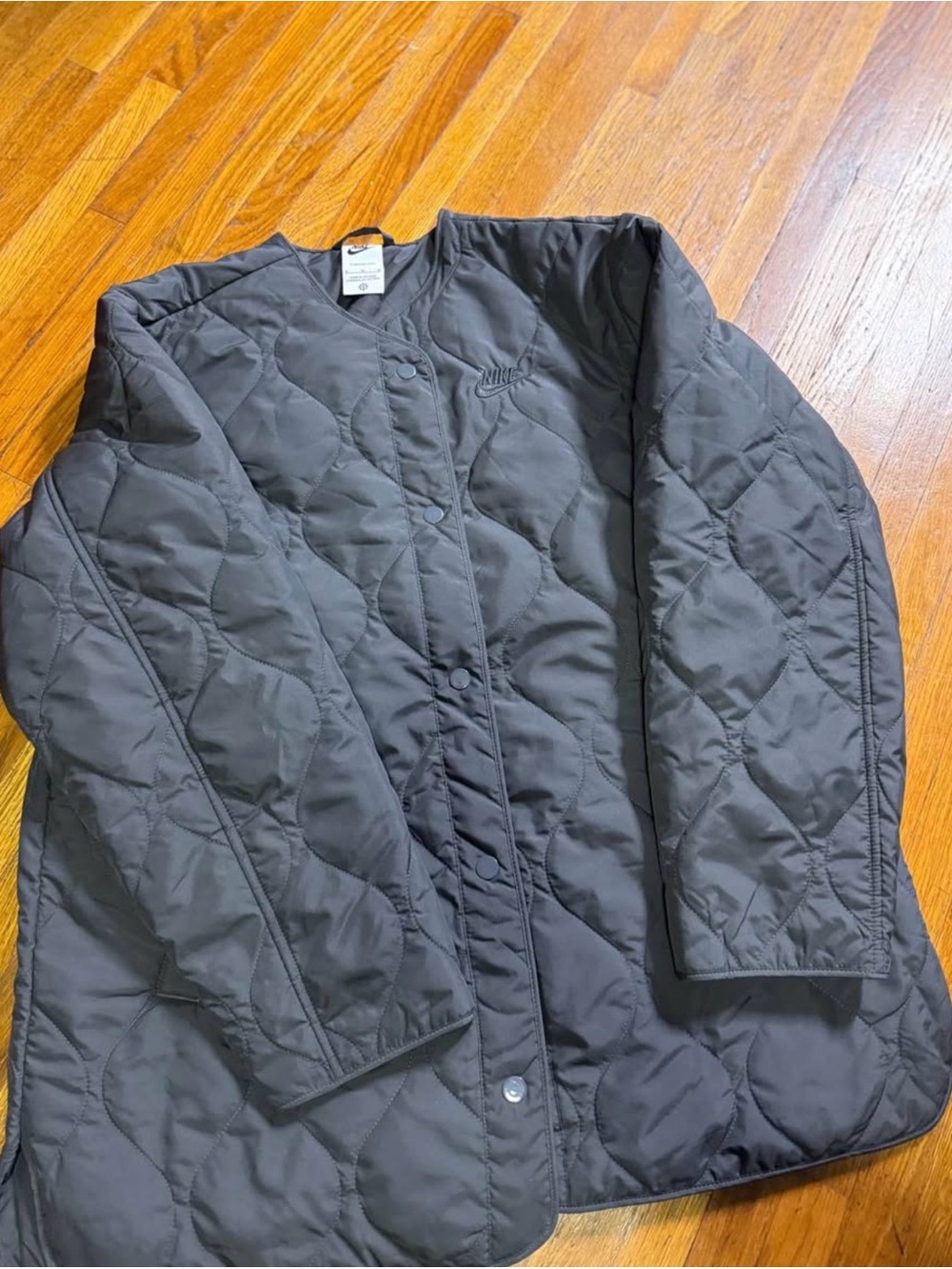 Nike Black Quilted Puffer Jacket